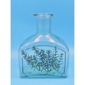 Holmegaard Denmark Rosmarinus officinalis L Glass Bottle